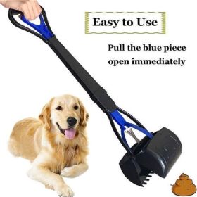 Heavy Duty Long Handle Poop Scooper with Jaw Clamp
