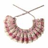 Handmade Floral Retro Style Violet Lace with beads Dog Collar Dog Necklace 8.2-11.2"