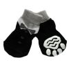 4 Pcs Black Suit Knitted Dog Socks Paw Protection for Puppy Indoor Wear