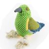 Plush Parrot Shaped Dog Rope Chew Toy with Sound
