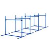 4 Piece Dog Agility Starter Kit, Blue Adjustable Jump Bars with Carry Bag