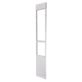 Sliding Glass Dog Door, 91 to 96 in Adjustable Aluminum Alloy Frame