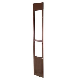 Dog Door for Sliding Glass Door, 75 7/8 - 80 11/16 in Adjustable, Aluminum Alloy Frame