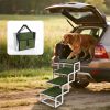 Foldable Dog Stairs for Cars, SUVs, Trucks, supports up to 250lbs with Non-Slip Surface
