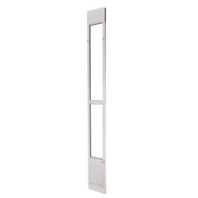 Sliding Glass Dog Door, 91 to 96 in Adjustable Aluminum Alloy Frame Small