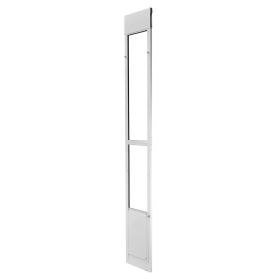 Sliding Glass Dog Door, 91 to 96 in Adjustable Aluminum Alloy Frame Medium