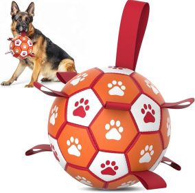 Dog Soccer Ball Toys with Straps (7 inch)