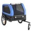 Dog Bike Trailer, Supports up to 88 lbs, Cart Bicycle Carrier, Easy Folding Frame