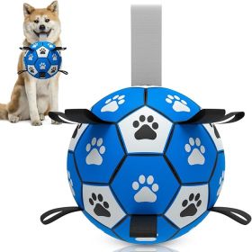 Dog Soccer Ball Toy with Straps, (6 Inch)