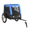 Dog Bike Trailer, Supports up to 66 lbs, Cart Bicycle Carrier Easy Folding Frame