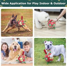 Christmas Dog Soccer Balls with Straps (8 Inch)