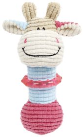 Pet Life 'Giraffe-Cow' Plush Puppy Teething Toy