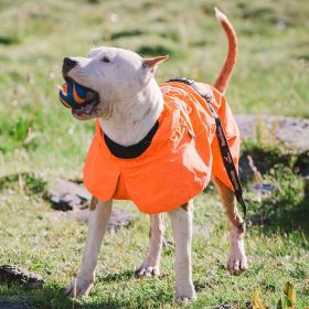 Dog Sport Vest Waterproof, Warm Outfit Adjustable Drawstring-(orange, size L))