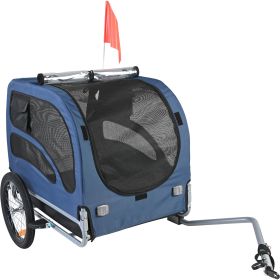 Dog Bike Trailer, Supports up to 100 lbs, Folding Frame with  Quick Release Wheels
