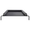 Elevated Large Dog Bed/Cot; Portable with Washable Pillow, Gray