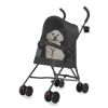 Small Dog Stroller with Mesh Ventilation, Lightweight Foldable Design with Cup Holder