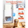 X-Large Dog Door, with Double Magnetic Flaps and Metal Frame, Strong and Weatherproof