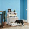 Feeding Station and Storage Cabinet, with Bowls