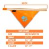 Orange Dog Bandana S Size Hi Visibility Reflective Blaze Orange Bandana