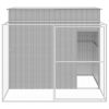 Dog House Light Grey Durable Galvanized Steel