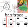 4 Pcs Christmas Red Elk Knitted Dog Socks Paw Protection for Puppy Indoor Wear