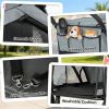 44lb Capacity Dog stroller, easy to carry, gray