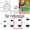 4 Pcs Blue Football Knitted Dog Socks Paw Protection for Puppy Indoor Wear