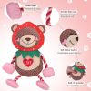 Valentine's Day Squeaky Dog Toy-with Crinkle Paper and Soft Fabric
