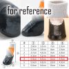 4 Pcs Knitted Dog Socks Waterproof Coated Socks Scratch Proof Protective Socks, Orange