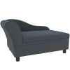 Dog Sofa Bed Couch with Storage, for Small Dogs, Dark Gray