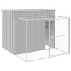 Dog House Light Grey Durable Galvanized Steel