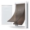 X-Large Dog Door, with Double Magnetic Flaps and Metal Frame, Strong and Weatherproof