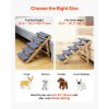 Wooden 5-Step Dog Stairs for Bed & Sofa, 150lbs Load Capacity, Fold Flat Design