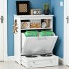 Feeding Station and Storage Cabinet, with Bowls