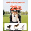 35 lbs Weight Capacity, Foldable Dog Stroller Cart with Mesh Windows