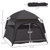 Extra Large Pop Up Tent with Carry Bag, for Beach, Backyard, Home, Dark Gray