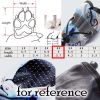 4 Pcs Blue Dog Rain Shoes Waterproof Foot Covers