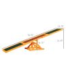 Natural Wooden Dog Agility Seesaw, Training & Exercise Equipment, Weather Resistant, 71" L