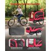 Dog Bike Trailer, Supports up to 100 lbs, Easy Folding Frame with Quick Release Wheel
