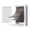 Large Dog Door, with Three Magnetic Flaps and Metal Frame, Strong and Weatherproof