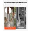 Dog Door for Sliding Glass Door, 75 7/8 - 80 11/16 in Adjustable, Aluminum Alloy Frame