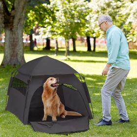 Extra Large Pop Up Tent with Carry Bag, for Beach, Backyard, Home, Dark Gray