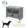 Dog Food Storage Cabinet & Dog Feeding Station with Bowls