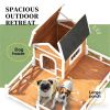 Outdoor luxurious wooden dog house