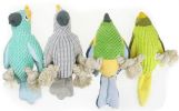 Plush Parrot Shaped Dog Rope Chew Toy with Sound