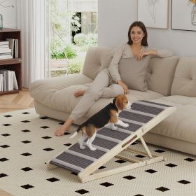Dog Ramp for Couch, Foldable Ramp for up to 110 lbs., 4 Adjustable Heights from 16" to 23.5"