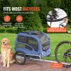 Dog Bike Trailer, Supports up to 100 lbs, Folding Frame with  Quick Release Wheels