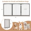 63" x 30" Gray Wooden Dog Fence
