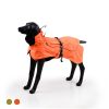 Dog Sport Vest Waterproof, Warm Outfit Adjustable Drawstring-(orange, size L))