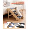 Wooden 4-Step Dog Stairs for High Beds & Sofas, 150lbs Capacity, Non-Slip Surface